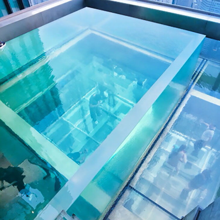 Malinaw na acrylic pool wall tagagawa at installer Bumili ng Infinity pool wall - Leyu