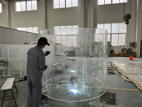 Wat is Rimless Acrylic Aquarium Leyu Acrylic Aquarium Factory Professional Custom Rimless Acrylic Aquarium Tank - Leyu