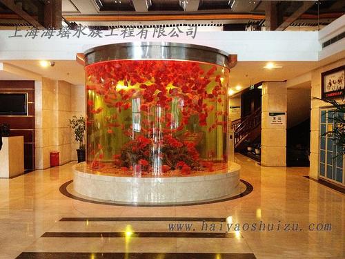 সাম্প পরিস্রাবণ-লেইউ এক্রাইলিক সহ সিলিন্ডার এক্রাইলিক অ্যাকোয়ারিয়াম ফিশ ট্যাঙ্ক