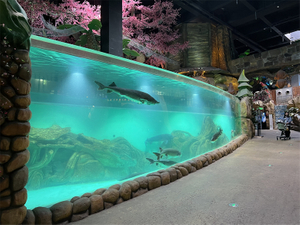 How to make the aquarium acrylic sheet Leyu Aquarium factory professional custom super thick aquarium acrylic sheet - Leyu