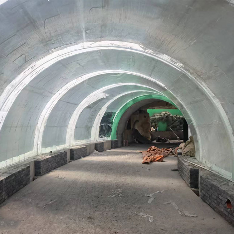 Akvarium undervannstunnel ved Leyu akrylakvariefabrikk - Leyu 