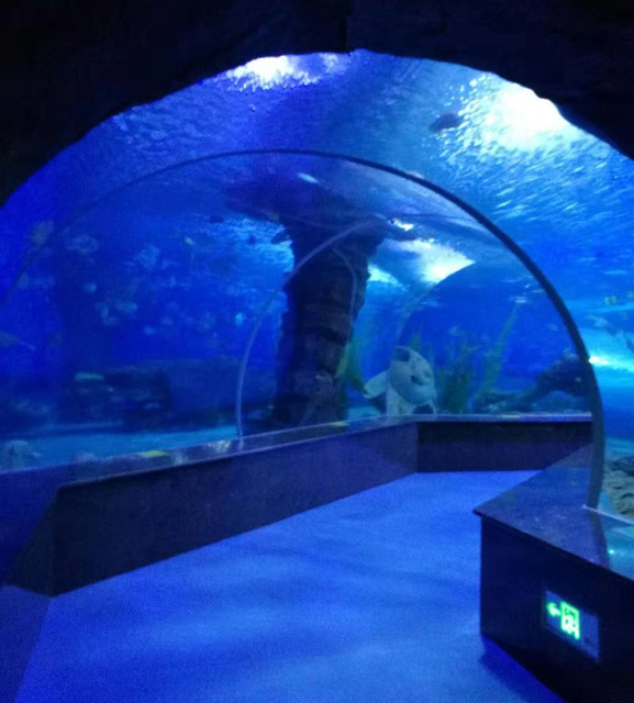 Leyu Acrylic همچنین می تواند آکواریوم هایی مانند آکواریوم تونل بنگلور بسازد - LEYU 